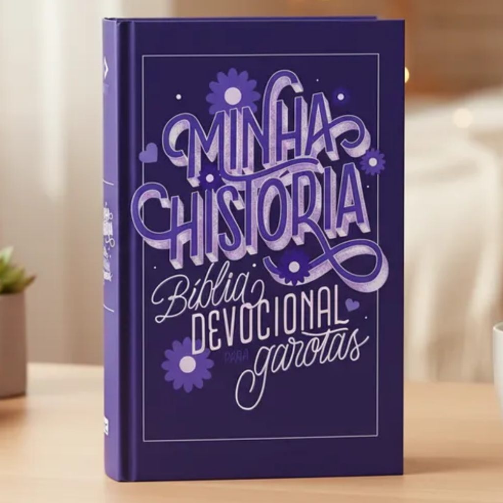 Bíblia Minha História | Devocional Para Garotas | NVT | Lettering