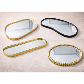 Bandeja Espelhada Banheiro Lavabo Bandeja Decorativa Multiuso em Oferta na Shopee