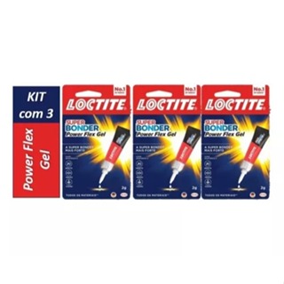 kit com 3 - Loctite Super Bonder Flexivel 2g em Oferta na Shopee