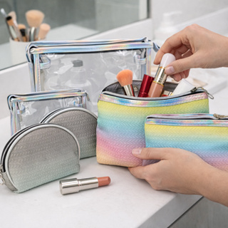 Kit 3 Bolsas Nécessaire Feminina Maquiagem Acessórios em Oferta na Shopee
