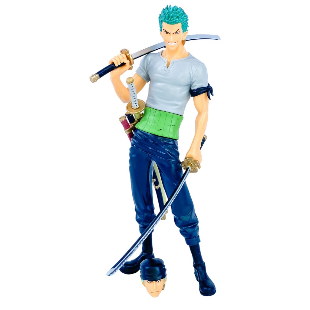 Boneco One Piece Zoro Action Figure Roronoa Zoro Troca Rosto Classico Anime Promoçao Presente