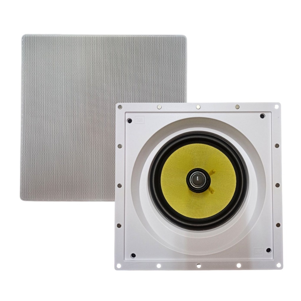 Caixa JBL de Embutir Ci8sa Plus Angulada 8" 200w Rms Caixa de Som Arandela Quadrada Gesso 8 Ohms