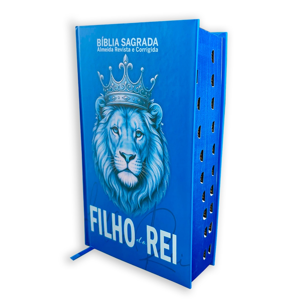 Bíblia Sagrada Capa Dura - Tamanho Grande | Com Harpa, Índice e Palavras de Jesus em vermelho - Filho do Rei