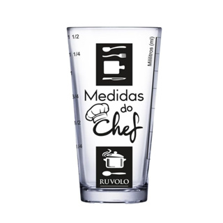 Copo Conic Mix Medidas Do Chef 350ml - Casutil em Oferta na Shopee