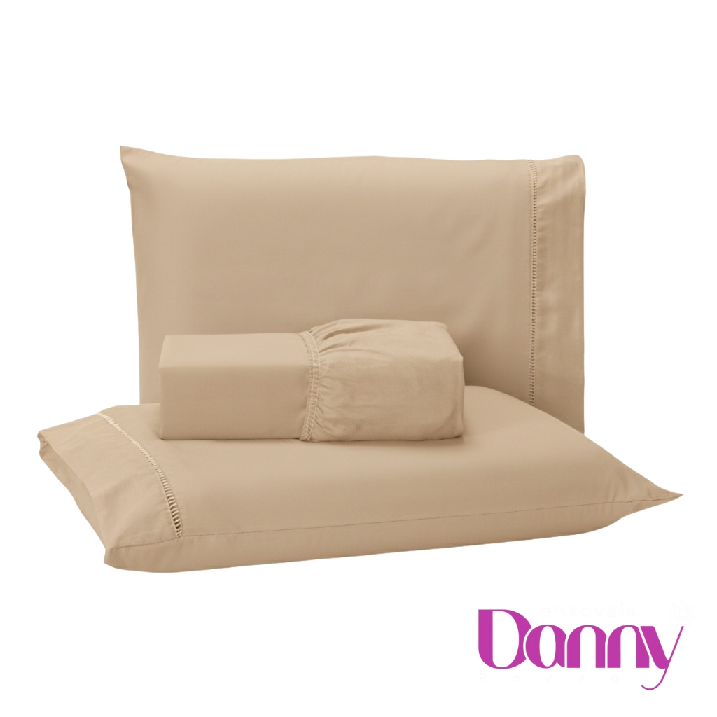 Jogo de Lençol Cama Casal Queen 3 Peças Micro Percal 400 Fios Ponto Palito em Oferta na Shopee