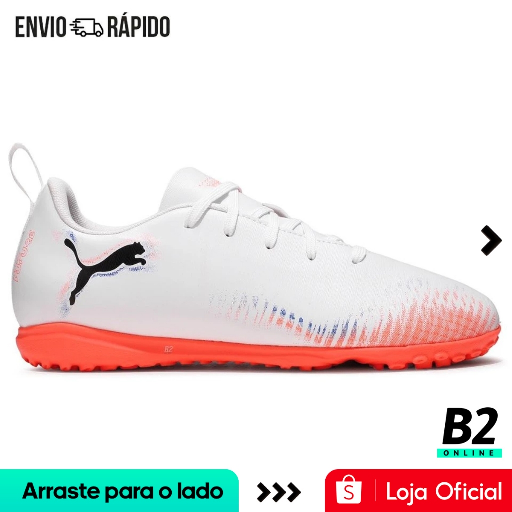 Chuteira Society Puma Future 8 Play TT Juvenil Original com Nota Fiscal e Garantia em Oferta na Shopee