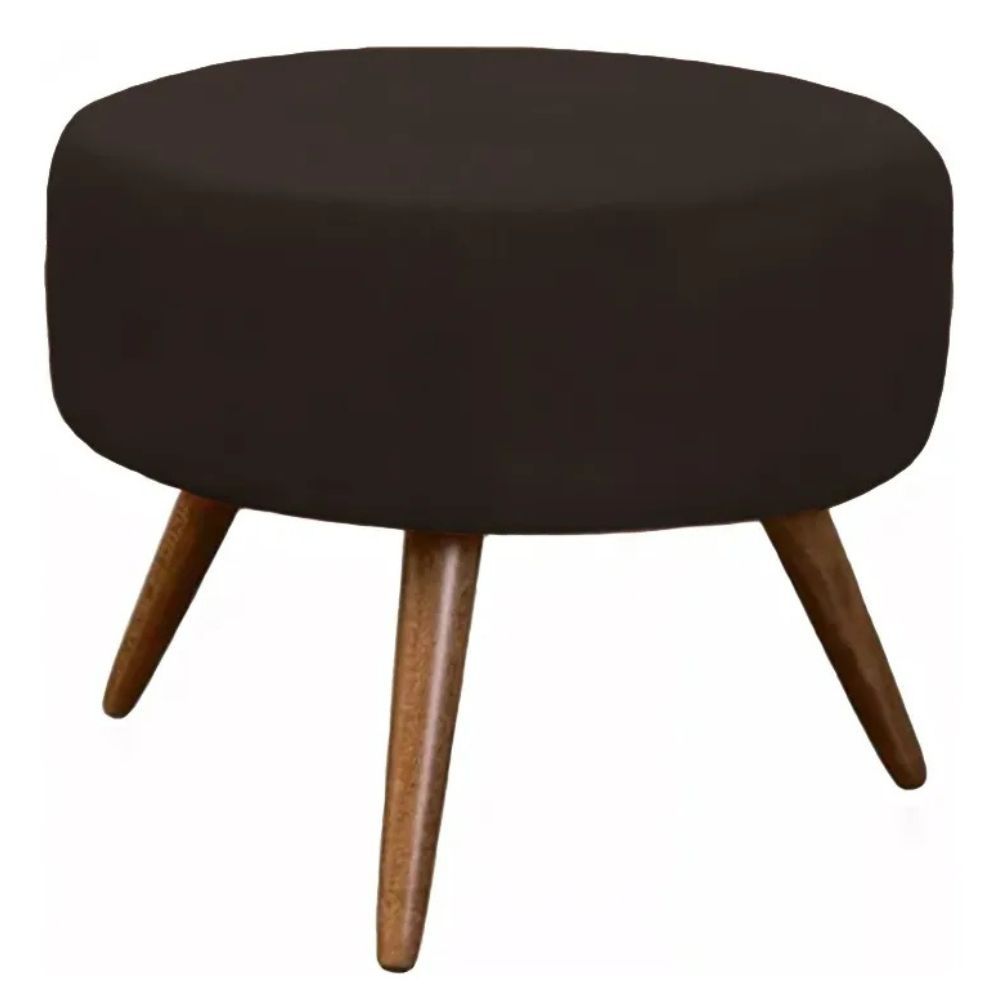 Puff Decorativo Lille Suede Marrom - Dominic Decor Marrom