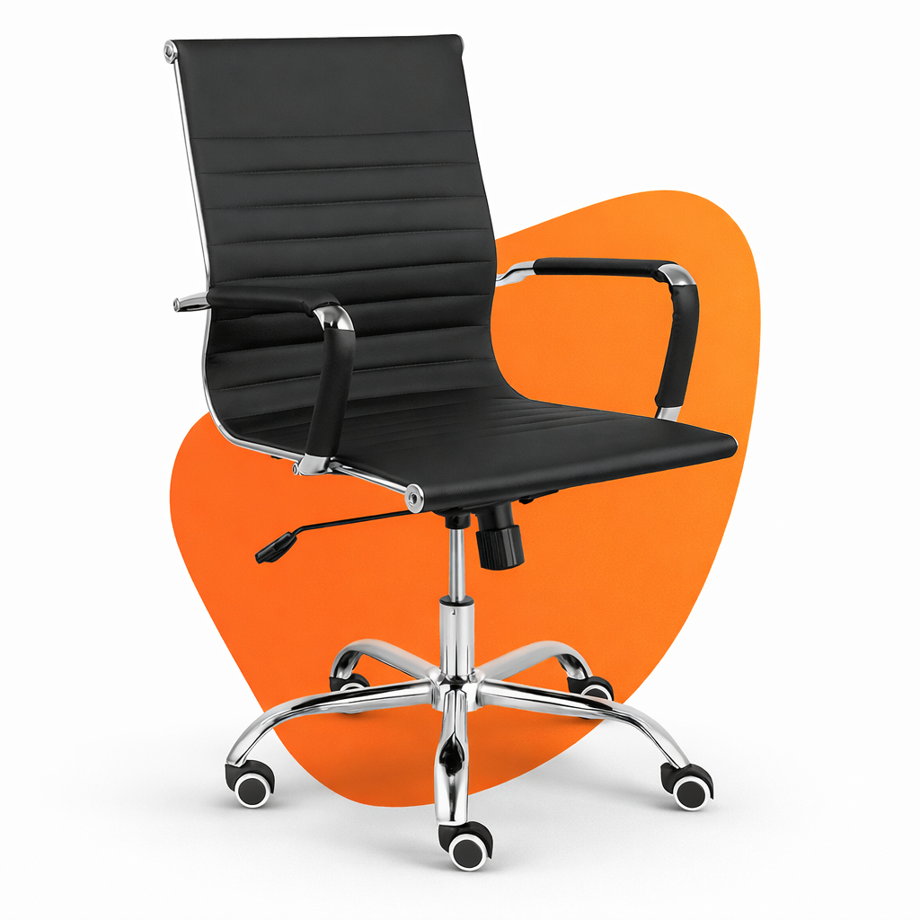 Cadeira de Escritório Moob Boston Diretor Giratória Com Função Relax Preta em Oferta na Shopee