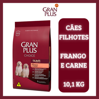 Ração GranPlus Choice para Cães Filhotes Sabor Frango e Carne 10,1kg
