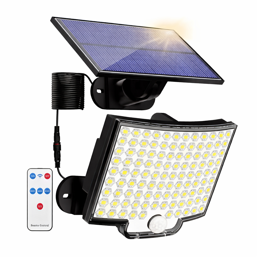 Refletor Solar Luminária De Led 200W Com Controle Remoto em Oferta na Shopee