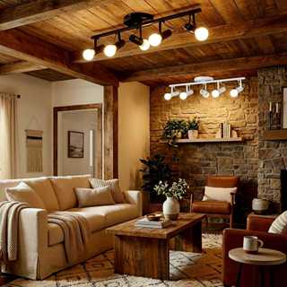 Spot Trilho 5 Lâmpadas Soft Direcionável E-27 110v/220v em Oferta na Shopee