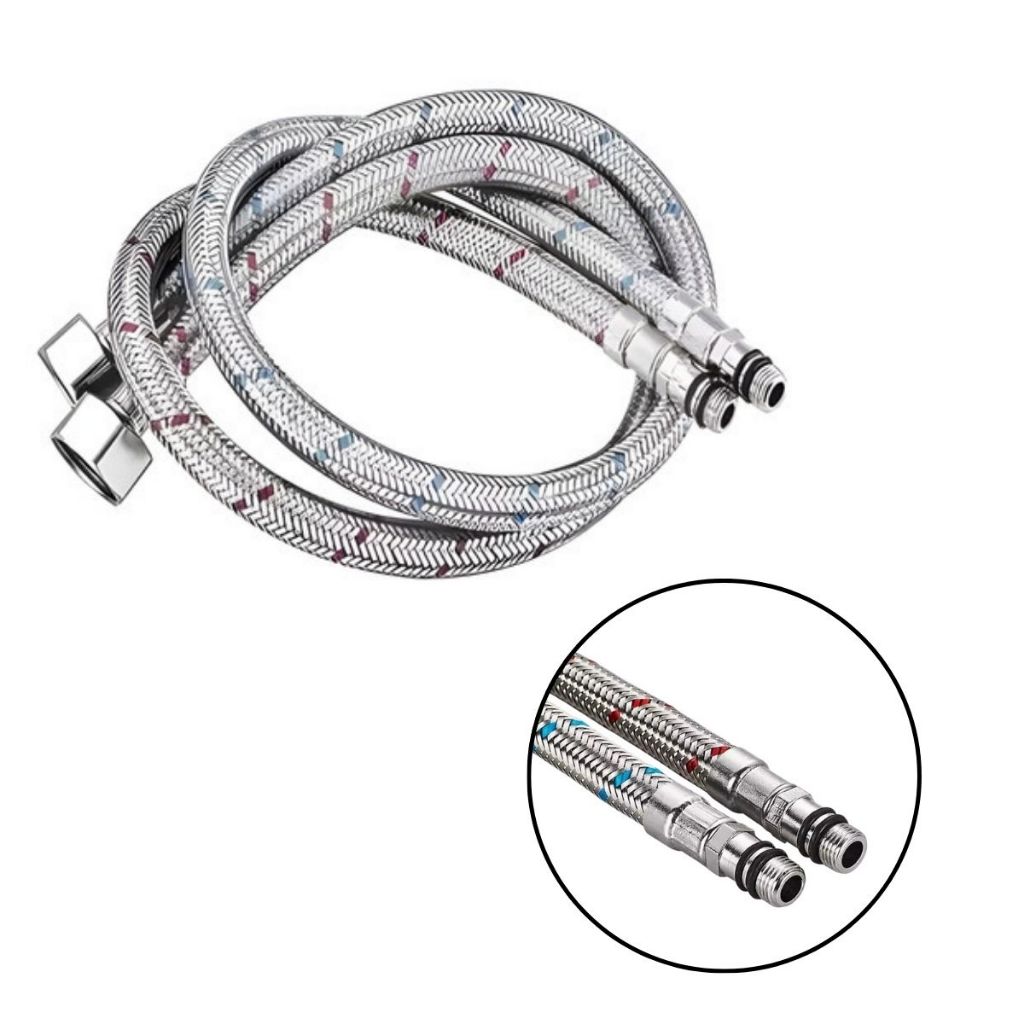 Engate Mangueira Flexível Misturador Monocomando 60cm Aço