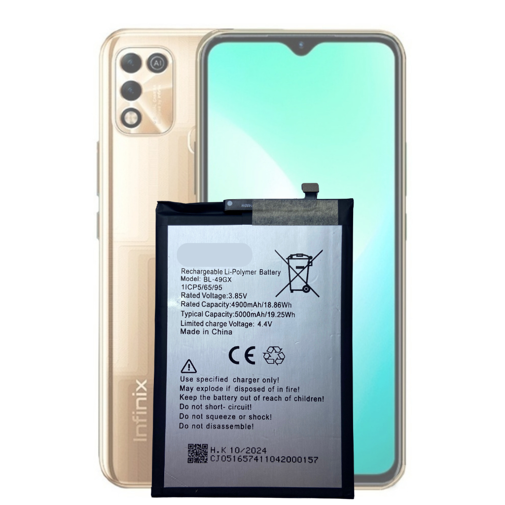 Bateria BL-49GX Compatível com Infinix Hot 11 / Hot 12 / Hot 12i / Note 12i + Garantia Anatel