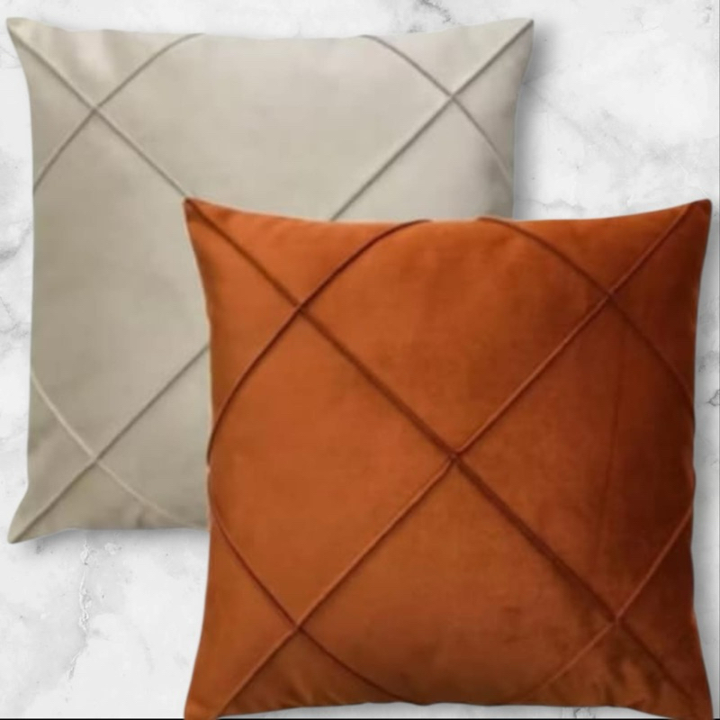 2 capas de almofada  45x45 de suede drapeada em Oferta na Shopee