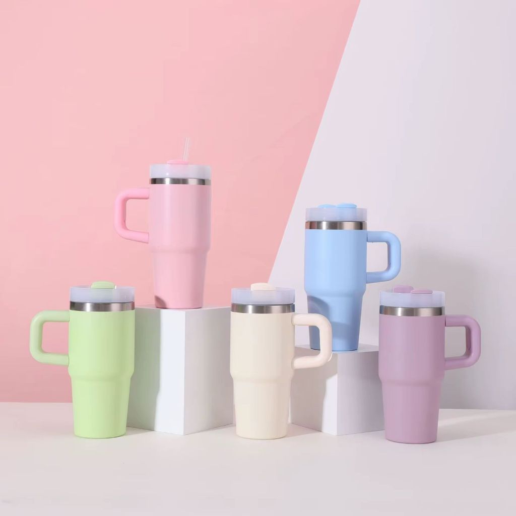 COPO GARRAFA TÉRMICA 420ML AÇO INOXIDAVEL COM CANUDO em Oferta na Shopee