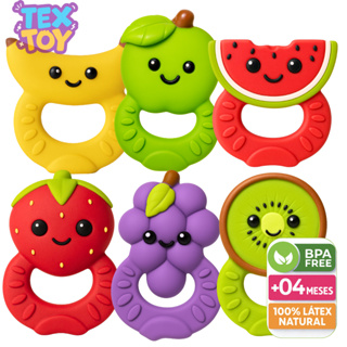 Mordedor Frutinha Bebê 100% Natural Macio Alívio Gengiva Livre de BPA Colorido Divertido Brinquedo Banho Textoy Presente em Oferta na Shopee