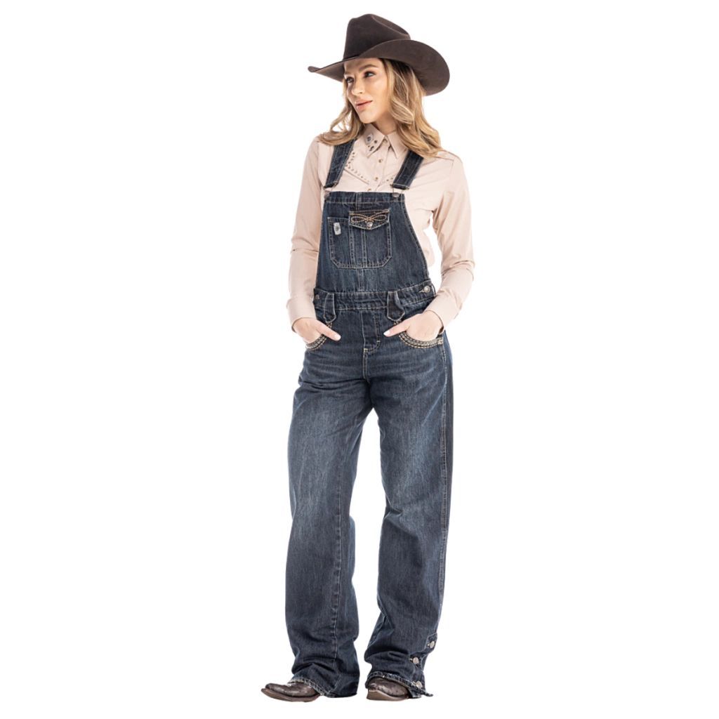 Macacão/Jardineira jeans denim farm Zenz Western original feminino