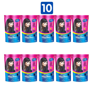 Kit C/ 10un Henê Ultra Negro Alisador 180g Preto Azulado Divina Dama em Oferta na Shopee