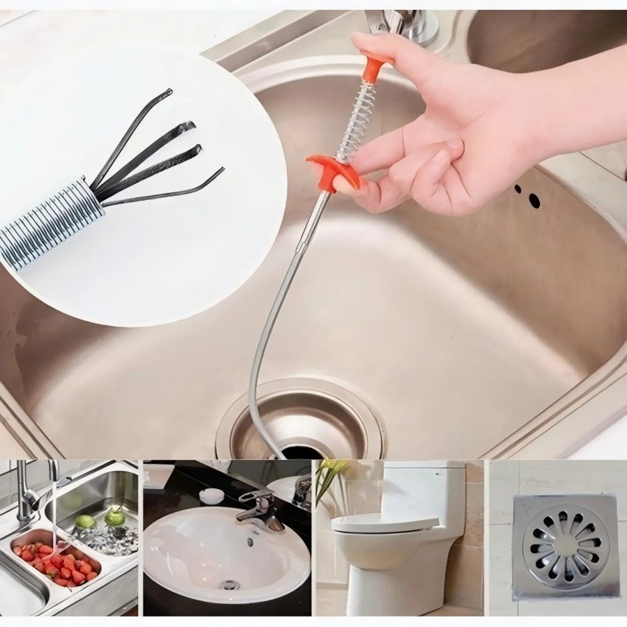 Desentupidor Para Ralo Com Garra e Pia Pegador de Objetos 90cm