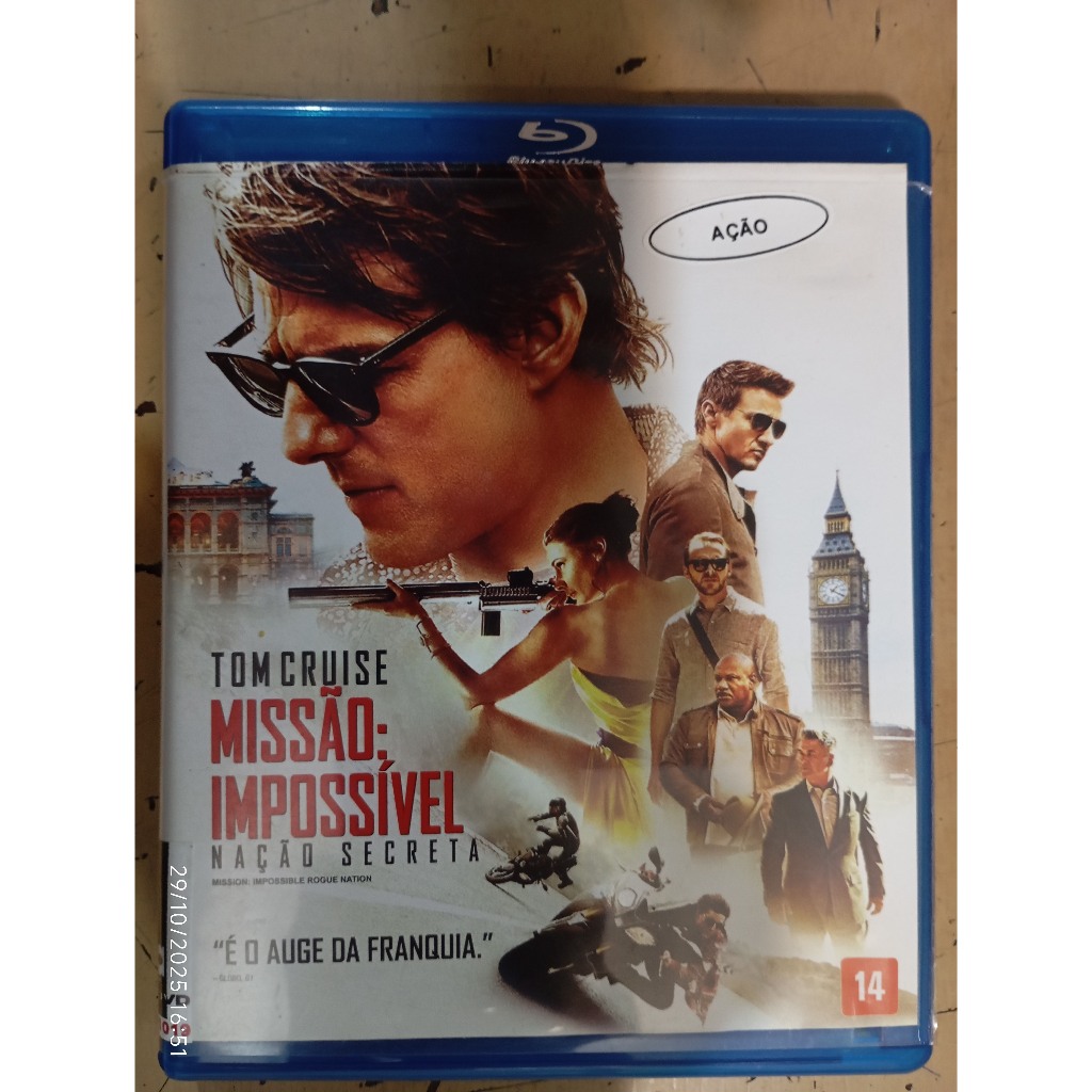 Blu-ray Missão Impossível Nação Secreta