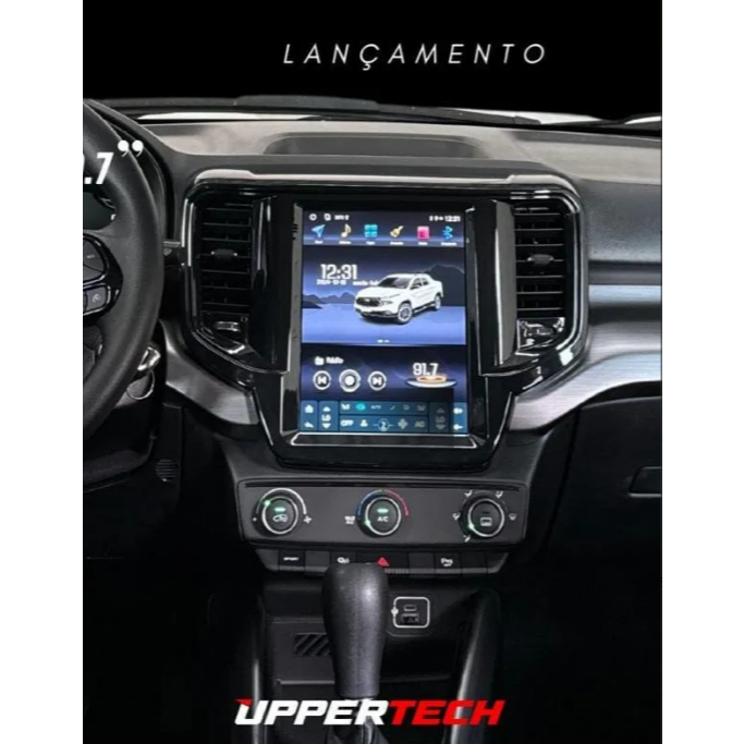 Kit Multimídia Tesla Uppertech 4 GB RAM + 64GB ROM Fiat Toro Endurance 2022 em Oferta na Shopee