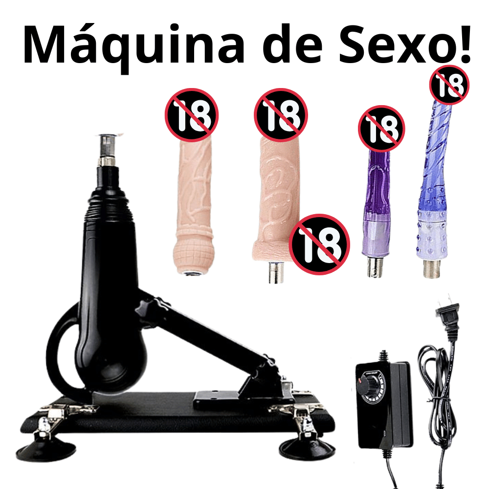 Maquina Sexo Fuck Machine Fucking Robo Masturbador Vibrador 4 Proteses em Oferta na Shopee