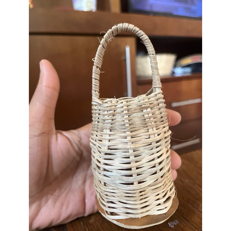 Caxixi Para Berimbau Palha Trançada Roda de Capoeira instrumento de percussão áfrica educativo chocalho