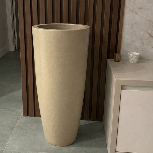 Vasos para Plantas Pequeno, Médio e Grande – Vaso Decorativo para Sala e Jardim com Prato Coletor