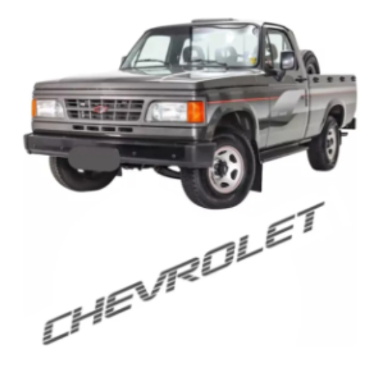 Faixa Adesivo Chevrolet Tampa Traseira D20 Grafite