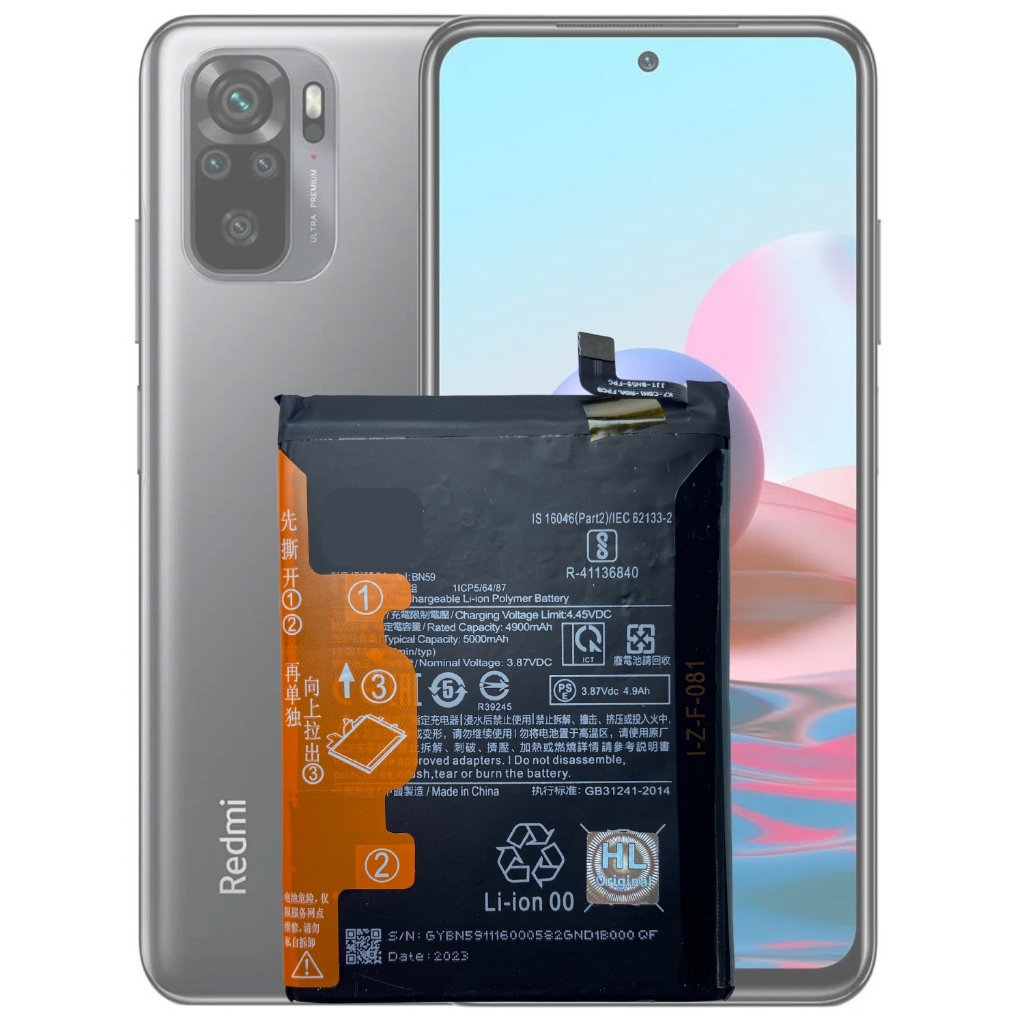Bateria BN59 Compatível com Xiaomi Redmi Note 10 / Note 10S + Garantia Anatel Alta Performance