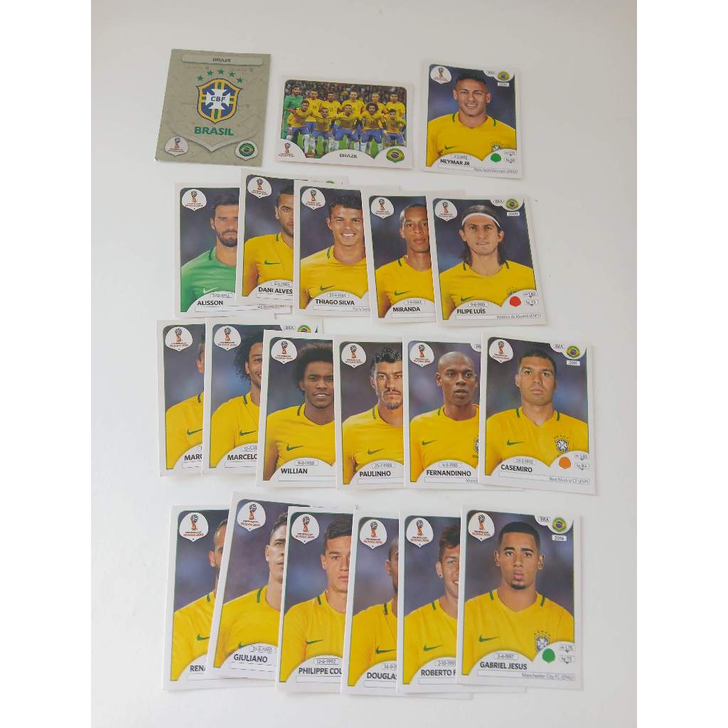 F019 Seleção Brasileira Completa da Copa 2018