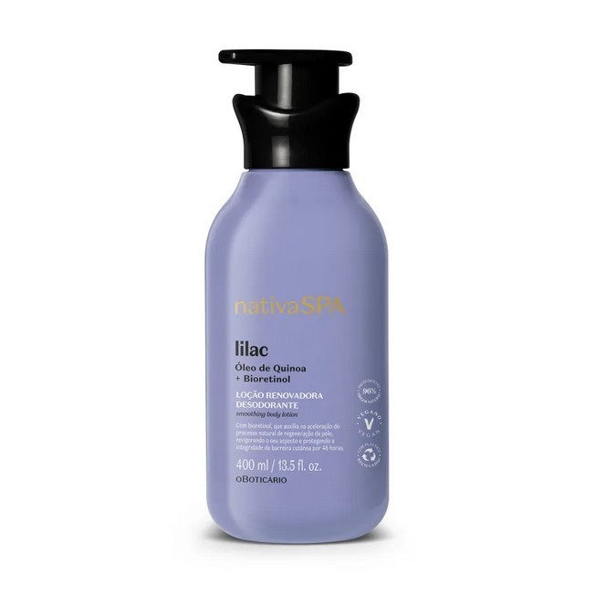 Loção Hidratante Corporal Nativa Spa Lilac Renovadora 400ml O Boticário