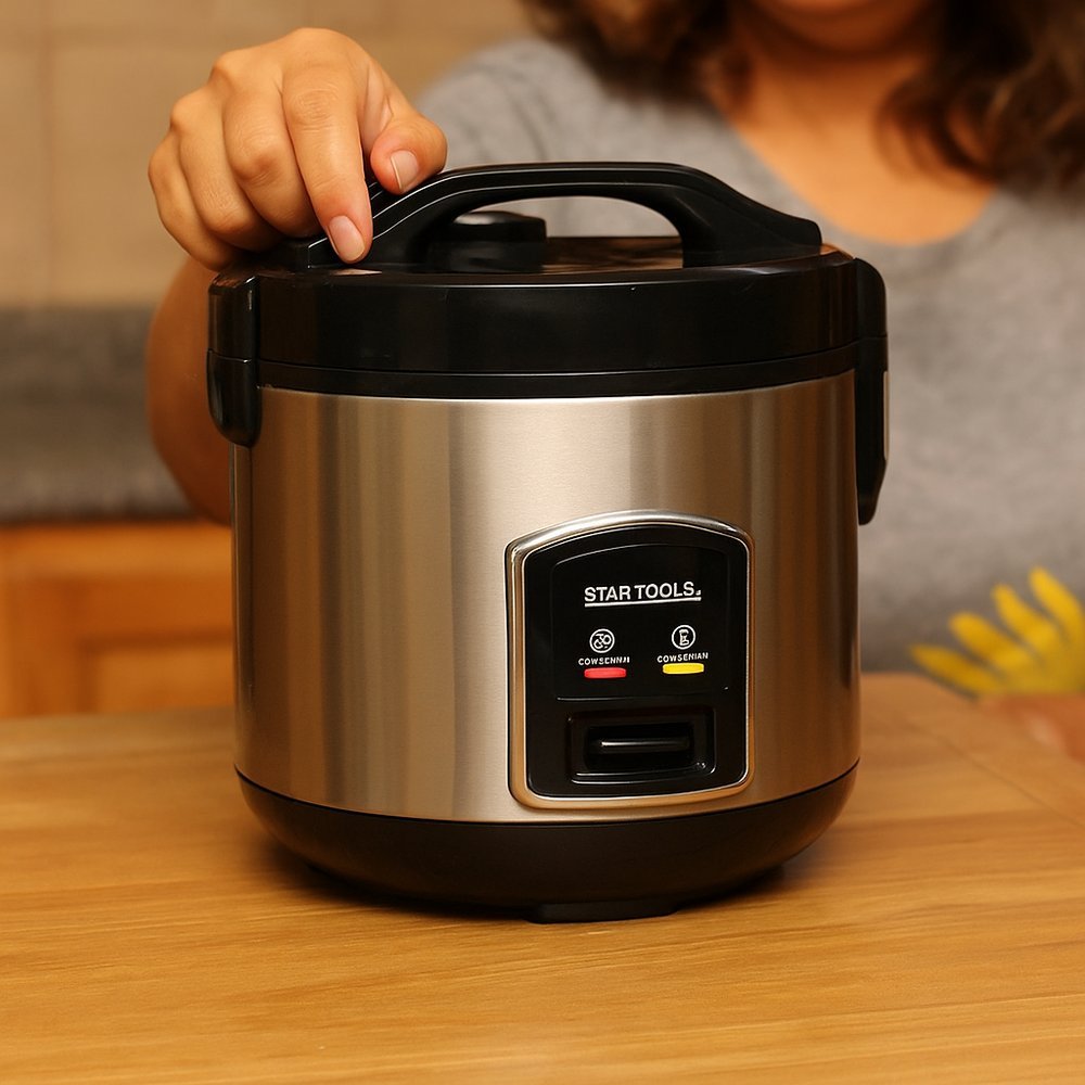 Panela de Arroz Elétrica 1 Litro 220V - Preta