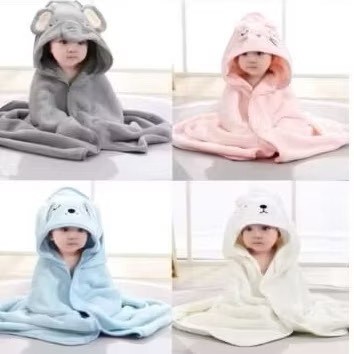 Toalha De Banho Infantil Com Capuz Felpuda Infantil Bebe Crianca Bichinhos Grande