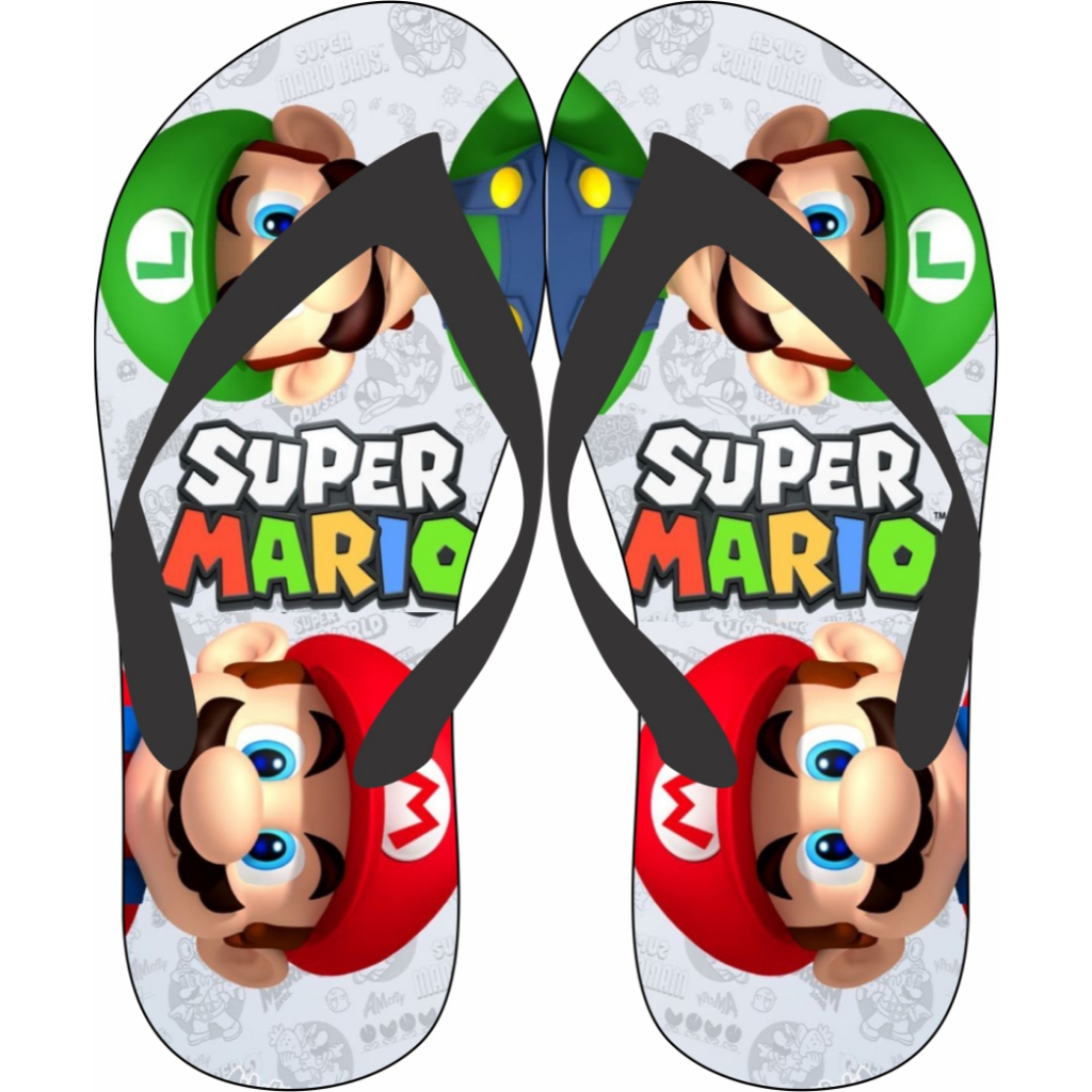 chinelos masculino adulto e infantil, Super Mario. em Oferta na Shopee