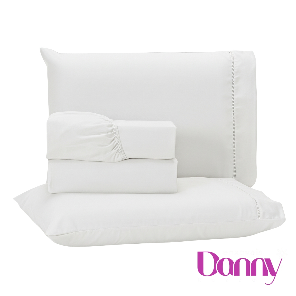 Jogo de Lençol 4 Peças 400 Fios Micropercal Cama Solteiro Casal Queen e King