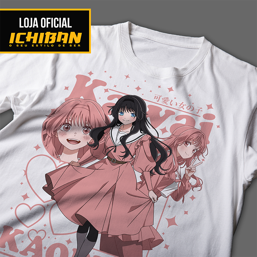 Camisa Kaoruko Waguri Anime Romance Camiseta Kaoru 100% Algodão