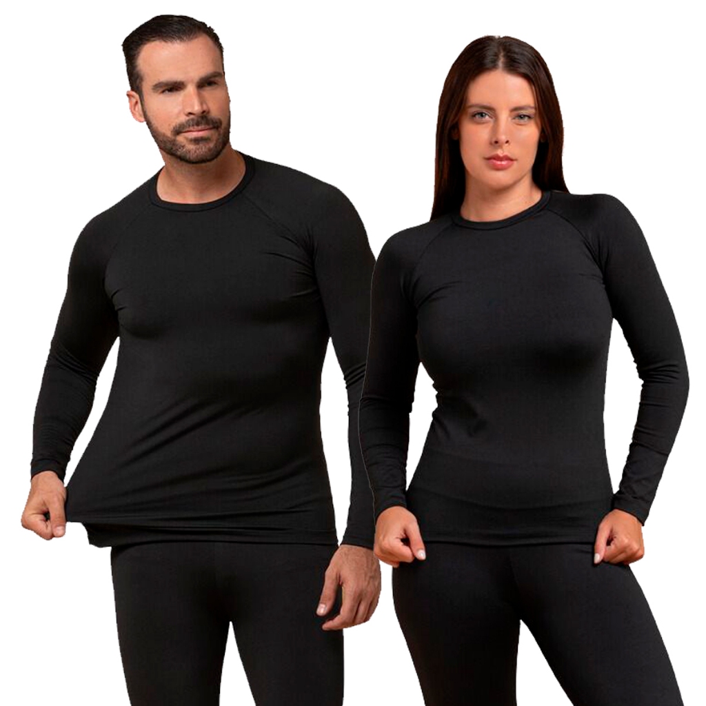 Blusa Térmica Segunda Pele Unissex Flanelada Frio Intenso Proteção Térmica Premium