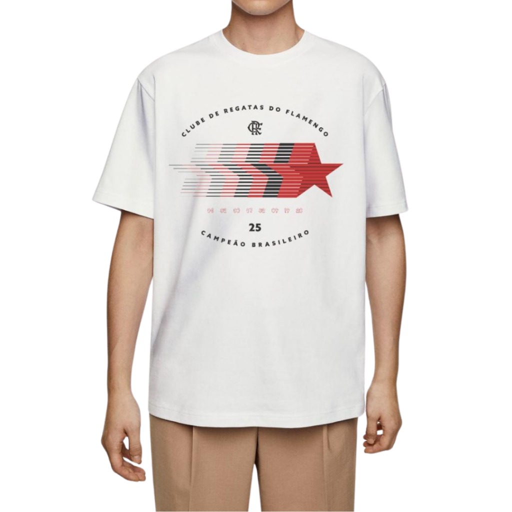 Camiseta Flamengo EneaCampeão Brasileiro 2025 Blueman