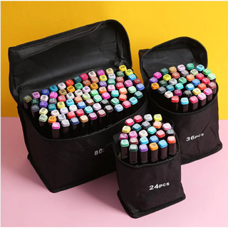 24/36/48/60/80/100/120 Cores Caneta Marcadora De Cabeça Dupla em Oferta na Shopee