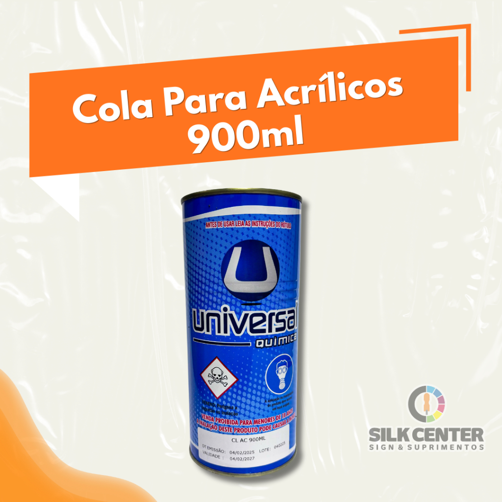 Cola Para Acrílico Universal Quimica 900ml
