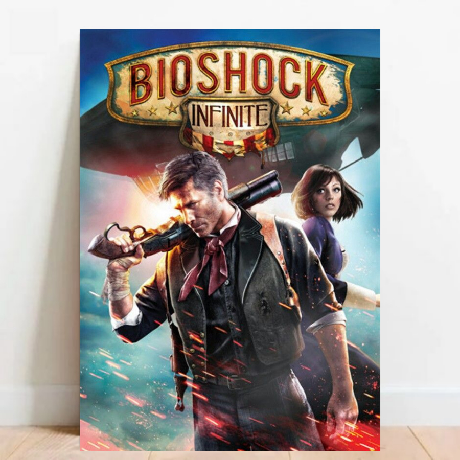 Quadro Placa decorativa geek Games BioShock geekworld 01