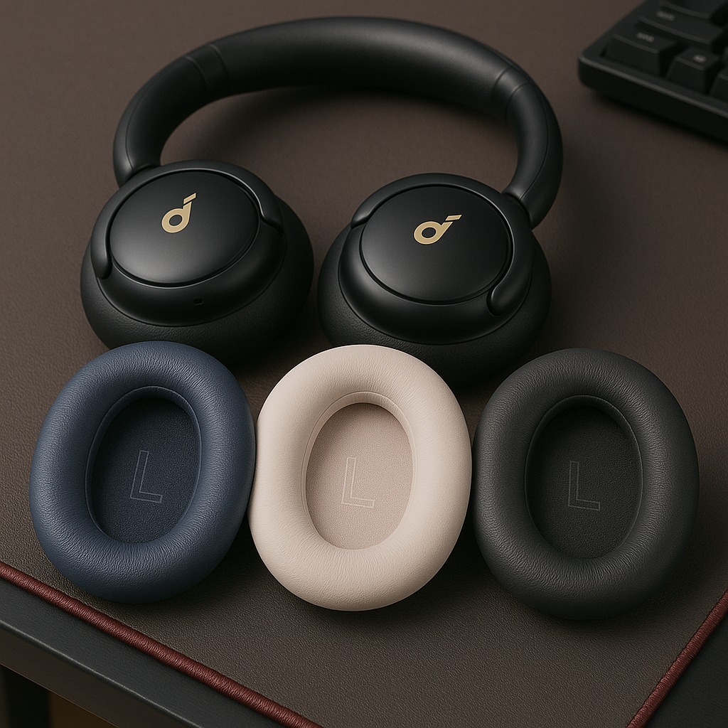 Par Espuma Soundcore Life Q30 Q20 Q10 Q35 Memory Foam Maciez Extrema E Vedação Acústica Qualidade Pro Pronta Entrega Kit