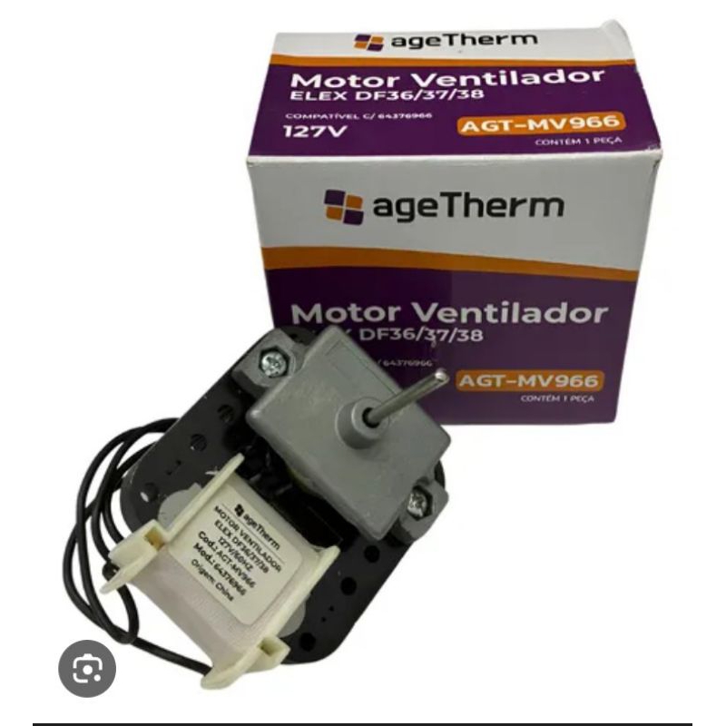 MOTOR VENTILADOR PARA GELADEIRA COM CABO 127V  AGT-MV966