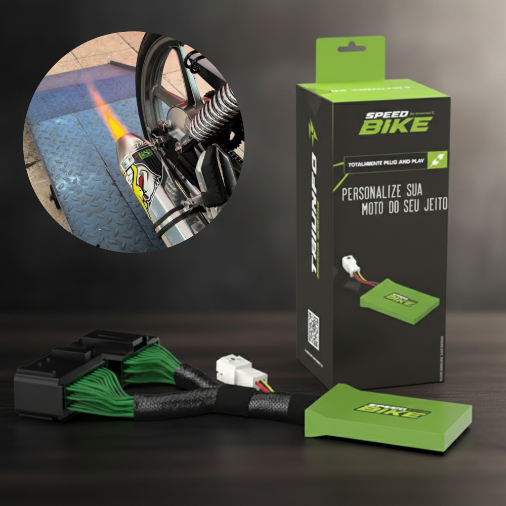 KIT Módulo Injeção Programável Garantia Speed Bike Moto Honda Titan Fan Bros Twister Pop Sahara Xre Biz
