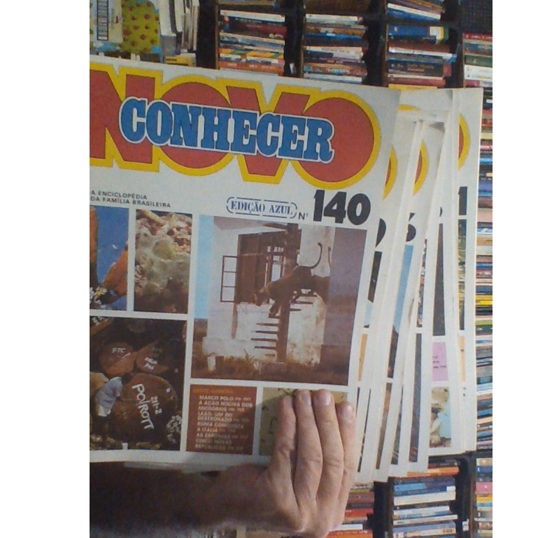 10 revistas da abril, novo conhecer de 1978, edição azul, do número 81 ao 140, pode ser sequenssial ou aleatorio