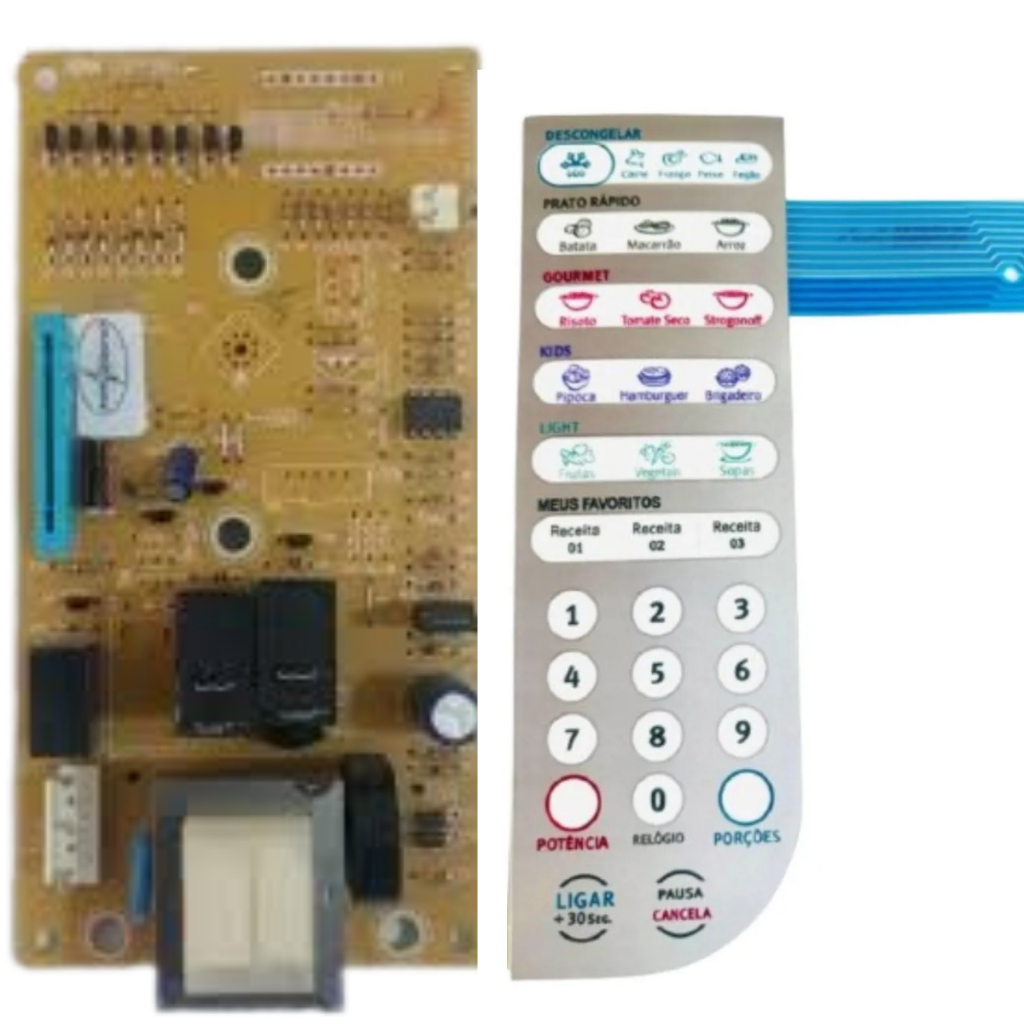 Placa Com Membrana Micro-ondas Electrolux Mef41y - 127v em Oferta na Shopee