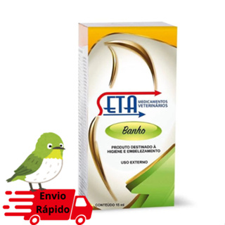 Seta Banho Pássaros 30ml - Repelente natural de piolhos, moscas, mosquitos e ácaros 30ml. em Oferta na Shopee