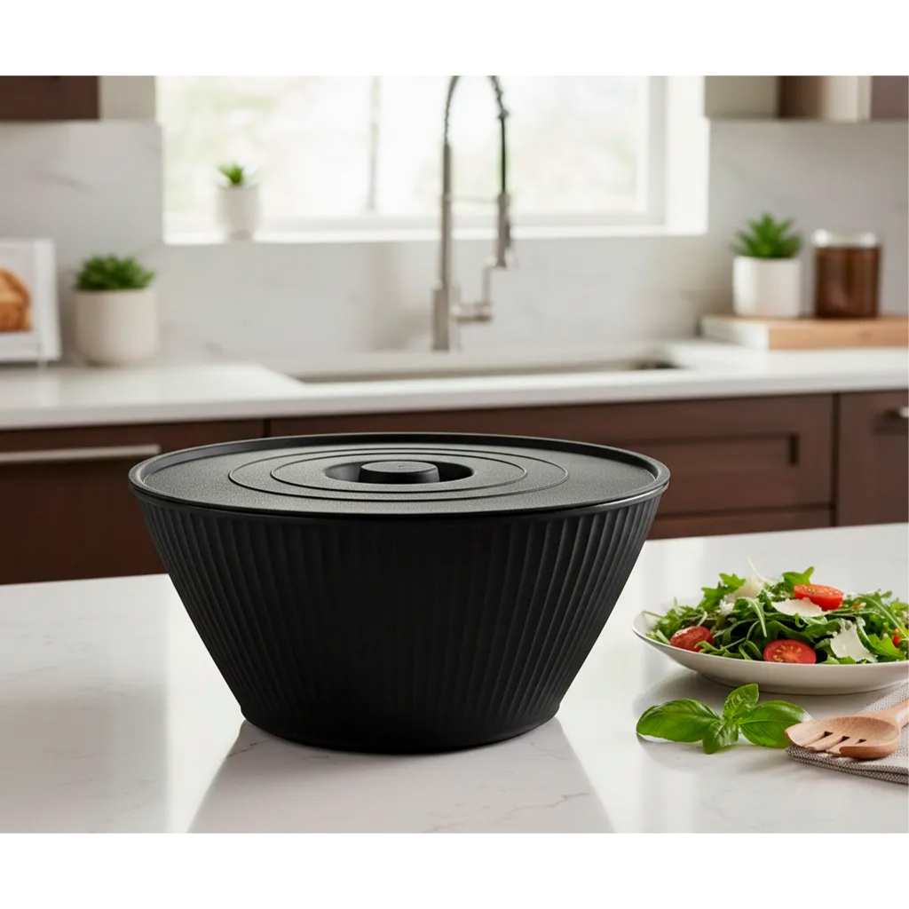 Pote Tigela Bowl Com Tampa 4,25L Travessa Multiuso Saladeira Pipoca Sobremesa