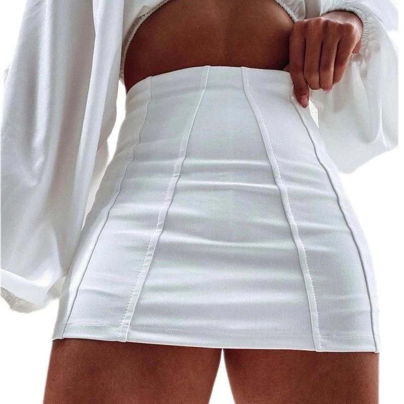 Short Saia Bengaline Cintura Alta Moda Verão em Oferta na Shopee